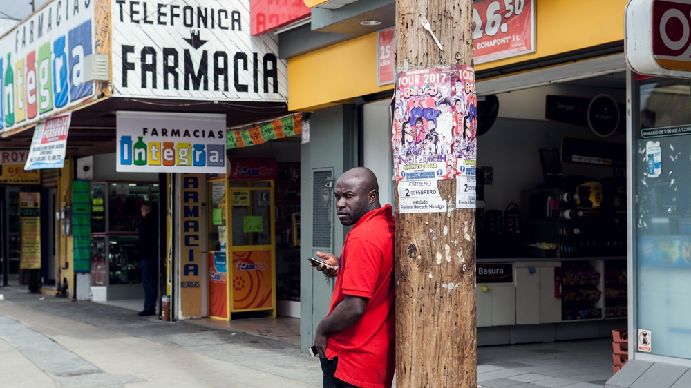 A Haitian migrant at Zona Centro says he had hoped to make it to the US border but has found work in Tijuana instead [Jessica Chou/Al Jazeera]