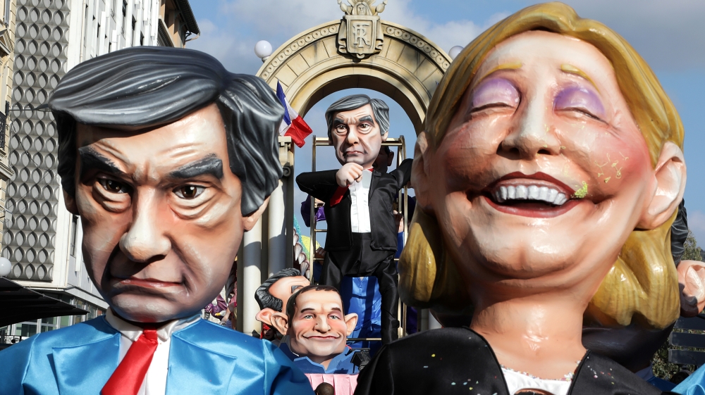 French Election Candidate Puppets