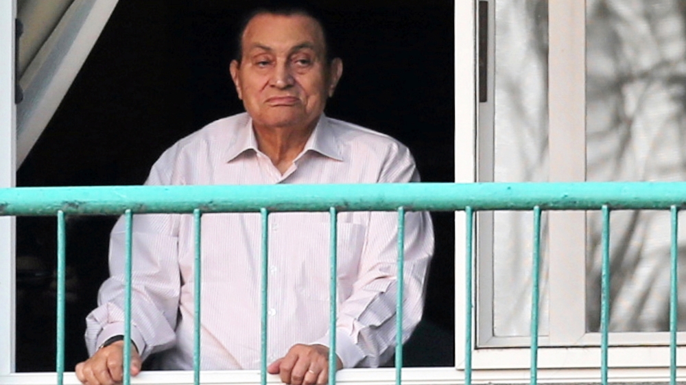 Former Egyptian president Hosni Mubarak