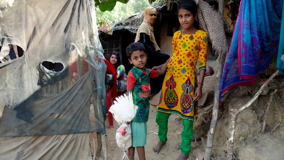 Most of the Rohingya refugees who fled Myanmar have temporarily set up shelter in neighbouring Bangladesh [Reuters File]