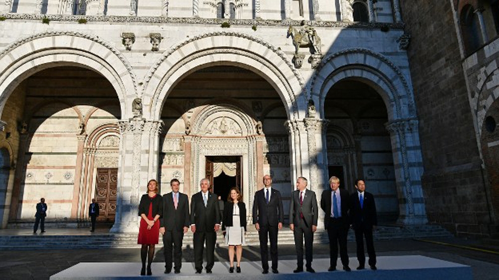 
Tillerson will head to Russia after meeting the ministers from the G7 in Lucca [AFP]
