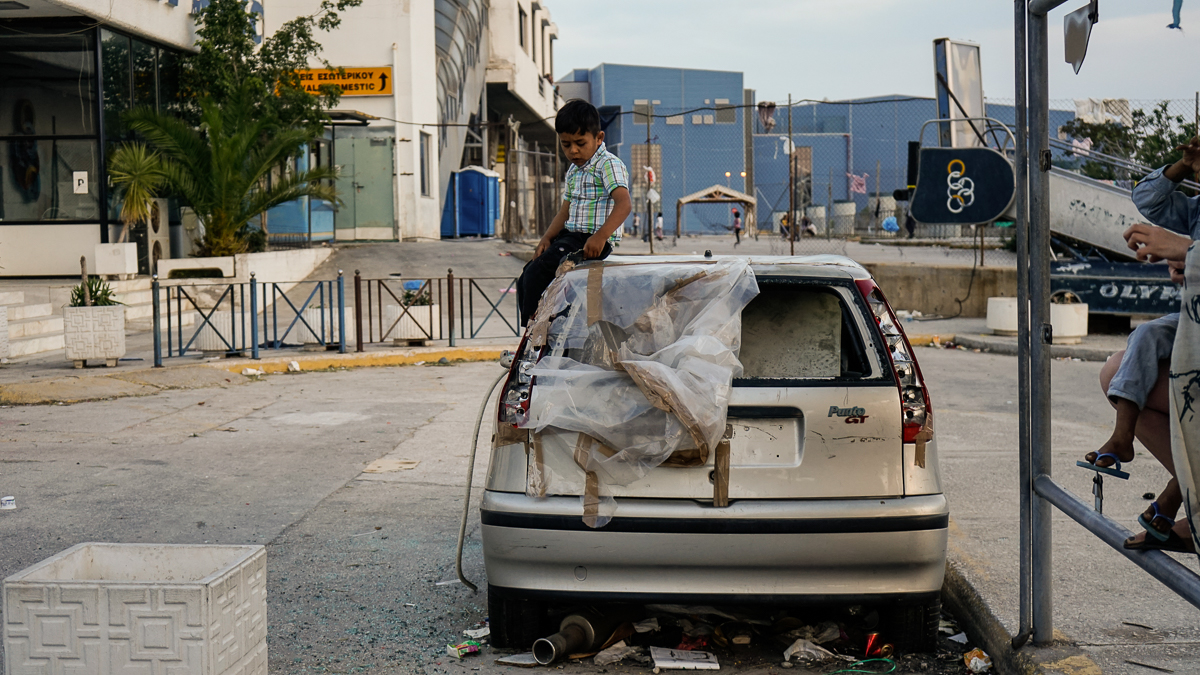 Elliniko refugee camp 5