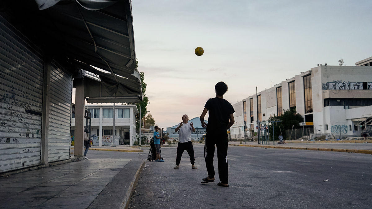 Elliniko refugee camp 8