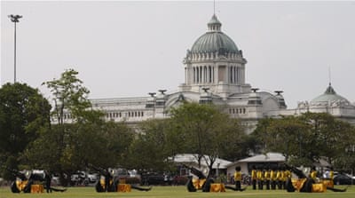 The king endorsed the document in an elaborate ceremony at the Ananta Samakhom Throne Hall [Narong Sangnak/EPA]