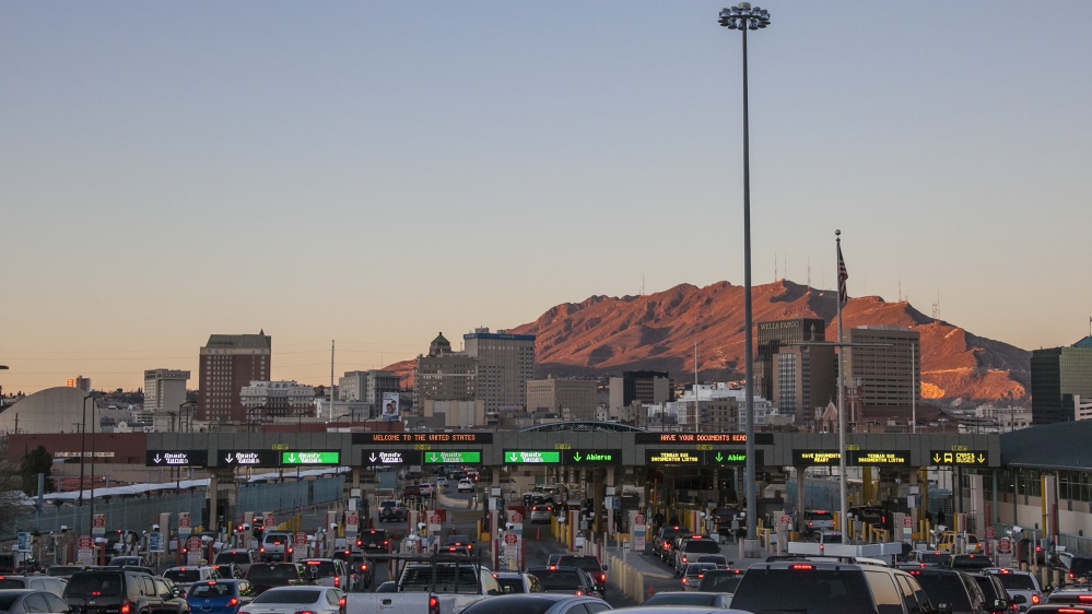 The Paso Del Norte border crossing from Juarez into El Paso [Gabriela Campos/Al Jazeera]