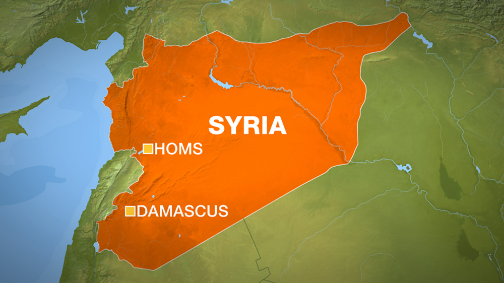 Damascus and Homs map