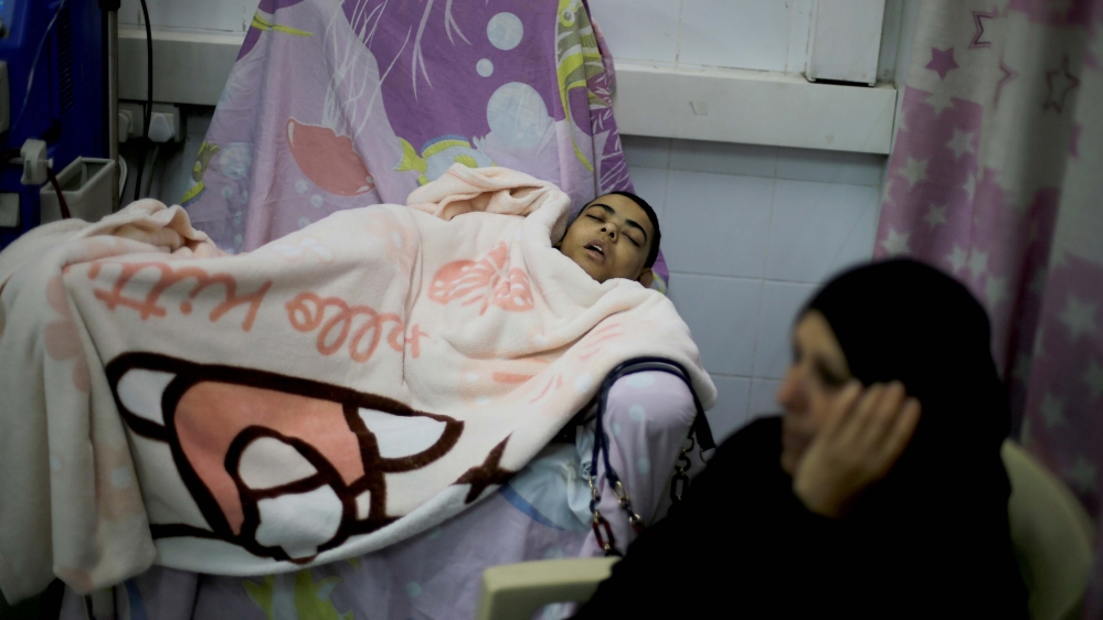 The hospital prioritises electricity for departments that need it most [Mohammed Salem/Reuters]