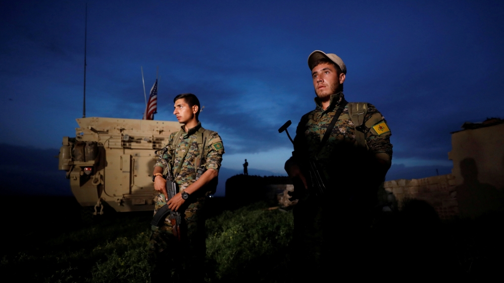 YPG and US forces in Syria