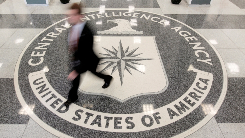 FILE PHOTO - The lobby of the CIA Headquarters Building in Langley