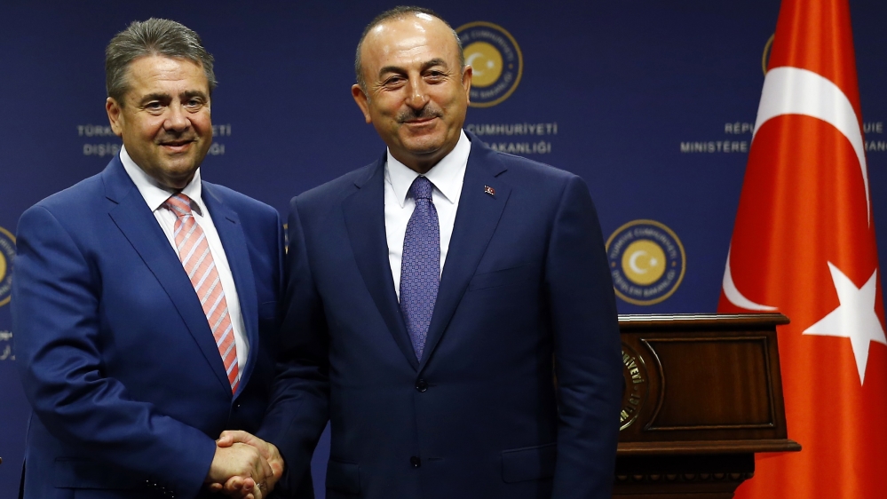 Sigmar and Cavusoglu Turkey Germany row