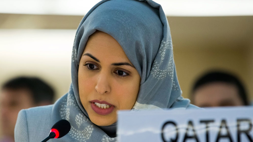 Qatar's UN ambassador Alya Ahmed Saif Al Thani called accusations made by Egypt against Qatar 
