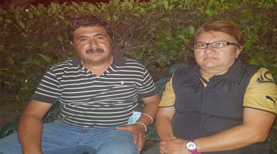 Jesus Alberto and Fabiola Luna Rios said Tuesday's quake felt stronger than the one in 1985 [Ali Rae/Al Jazeera]