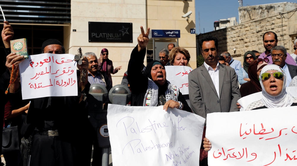 Palestine Balfour protest