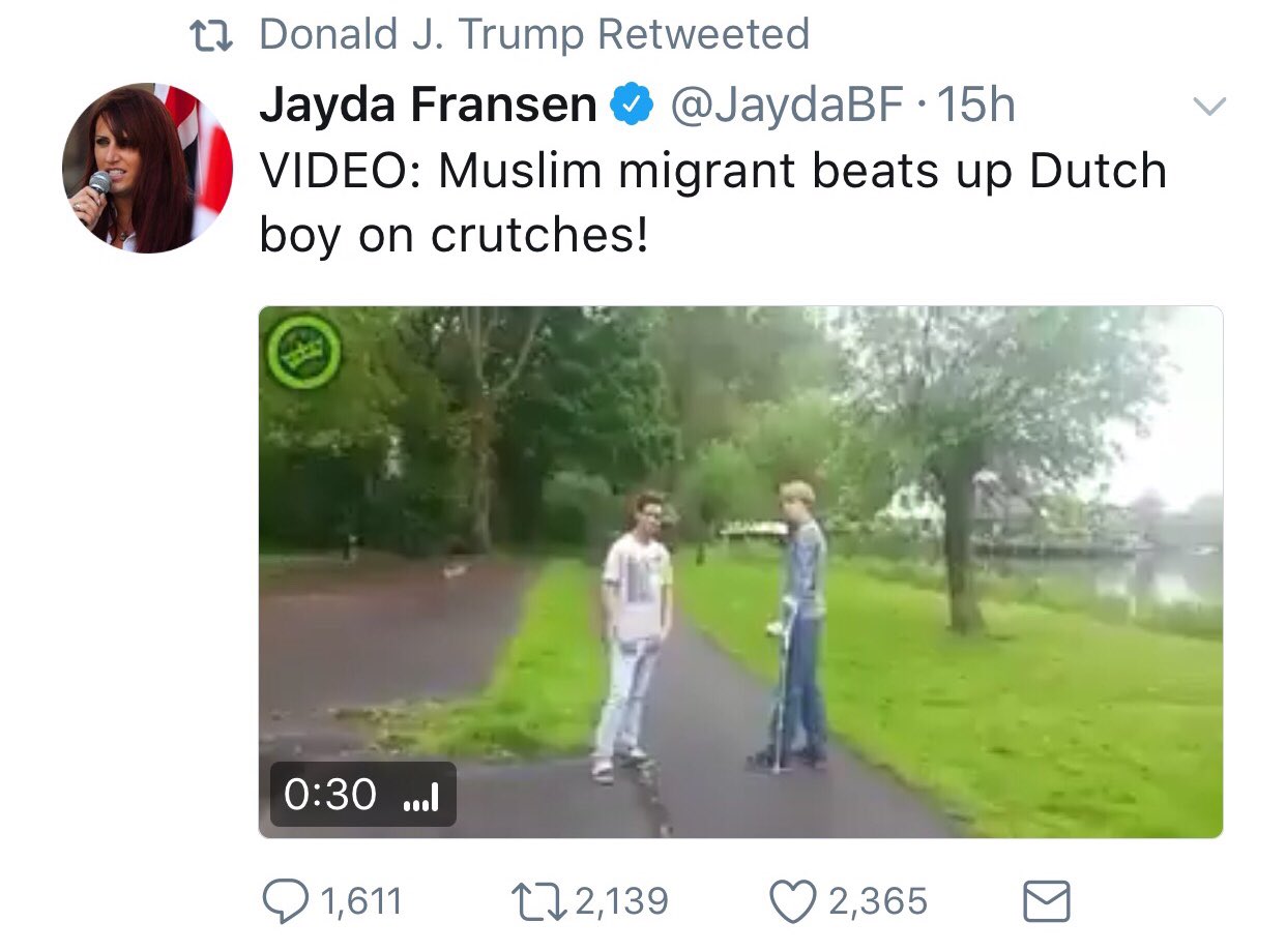 Trump has previously called for a ban on Muslims [Screenshot/Twitter]