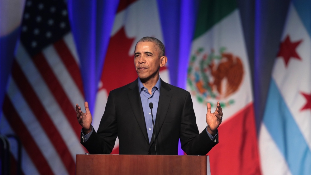 Obama encouraged cities to fight climate change on their own [Scott Olson/AFP]