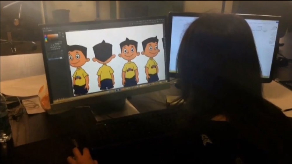 'We are all heroes' is the motto of Reem's cartoon show, which is in the Arabic language [Courtesy of Reem Alfranji] 