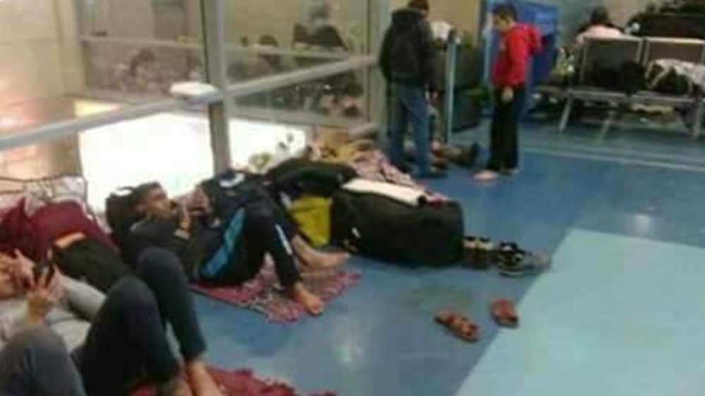 PALESTINIANS CAIRO AIRPORT