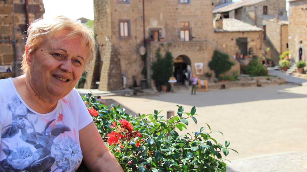 Rossana Medori, a 70-year-old resident, said the town is a 'magical place' [Josephine McKenna/Al Jazeera]