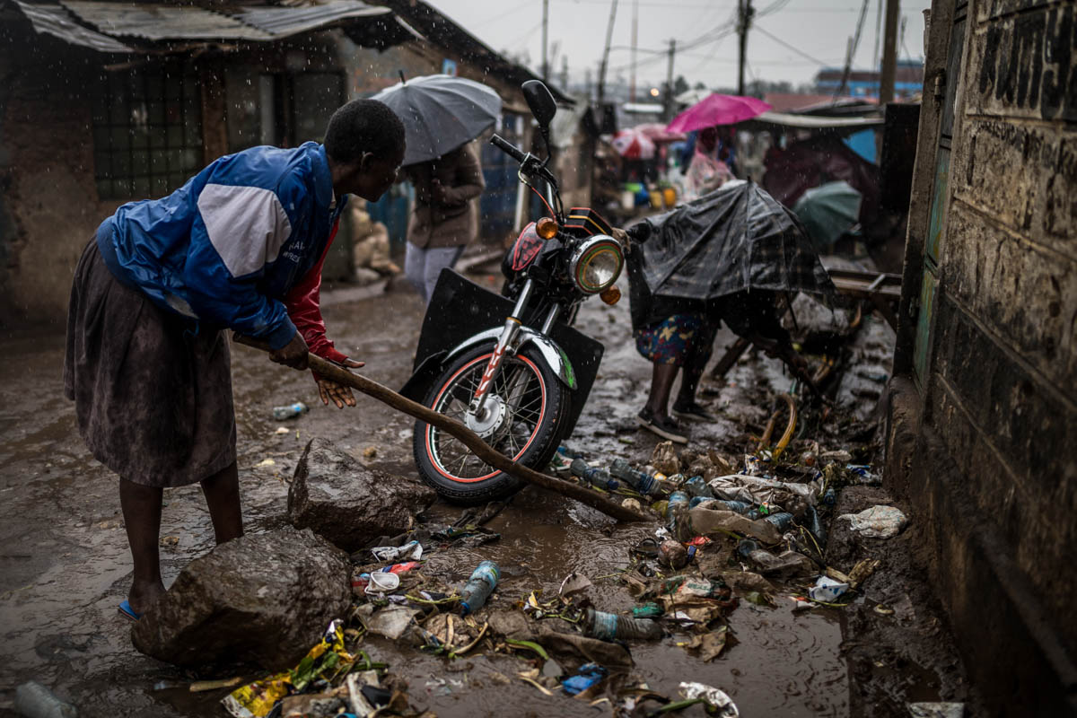 In Kibera, women and children bear the burnt of heavy rains