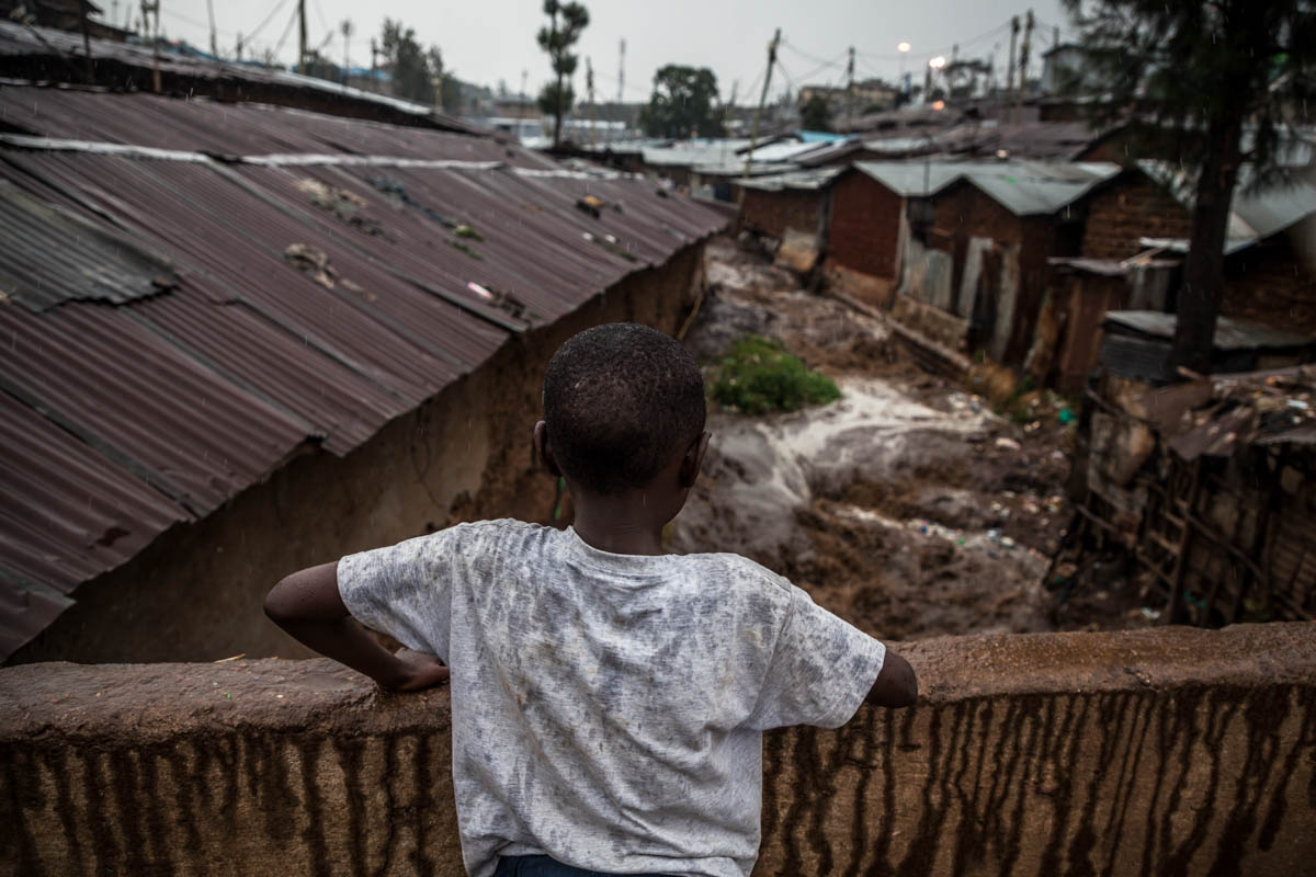 In Kibera, women and children bear the burnt of heavy rains 