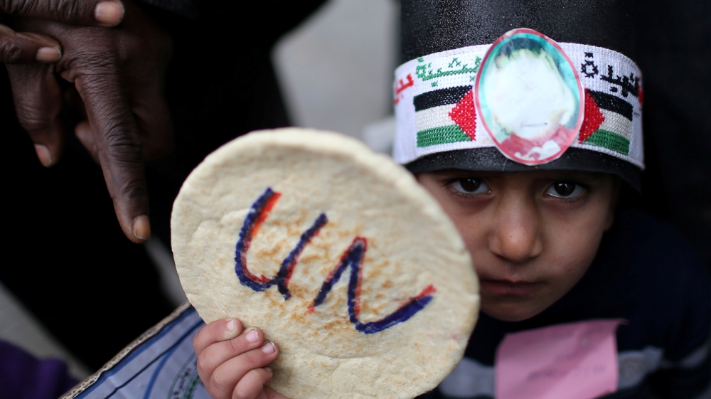 Gaza UN protest