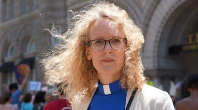 Reverend Jennifer Butler [Azad Essa/Al Jazeera] 
