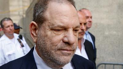 Film producer Harvey Weinstein leaves court in the Manhattan borough of New York City [Brendan McDermid/Reuters]