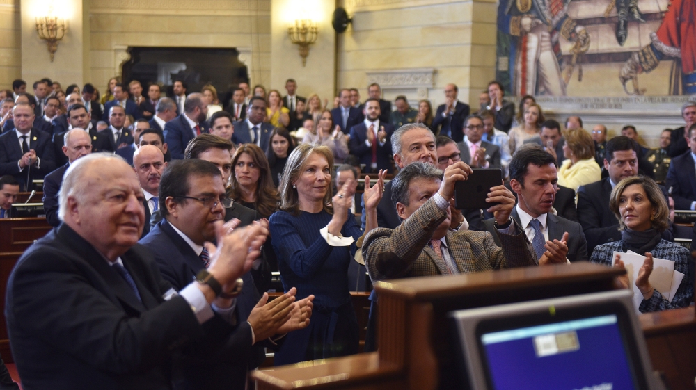 The peace deal was signed in Cuba in 2016 [Colombian Presidency handout via Reuters]