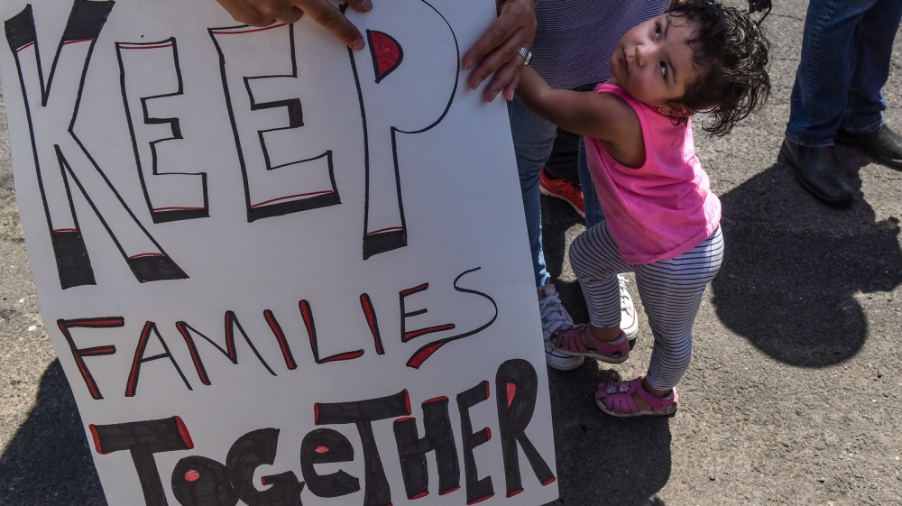 US Trump immigration policy protest