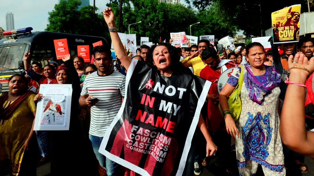 Protests erupted last year after cases of mob lynchings of Muslims accused of possessing beef [Danish Siddiqui/Reuters]