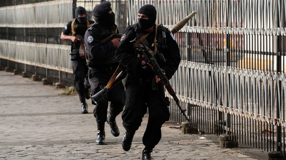 The violence came soon after President Daniel Ortega left Masaya [Oswaldo Rivas/Reuters]
