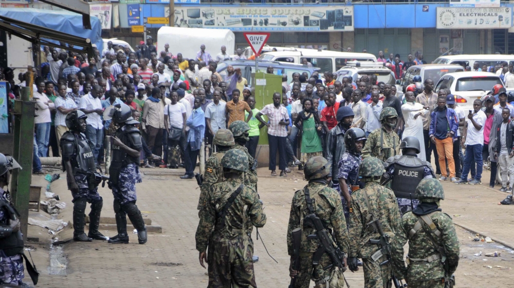 Soldiers were sent to Kampala's streets to put down protests by Bobi Wine's supporters [File: AP]
