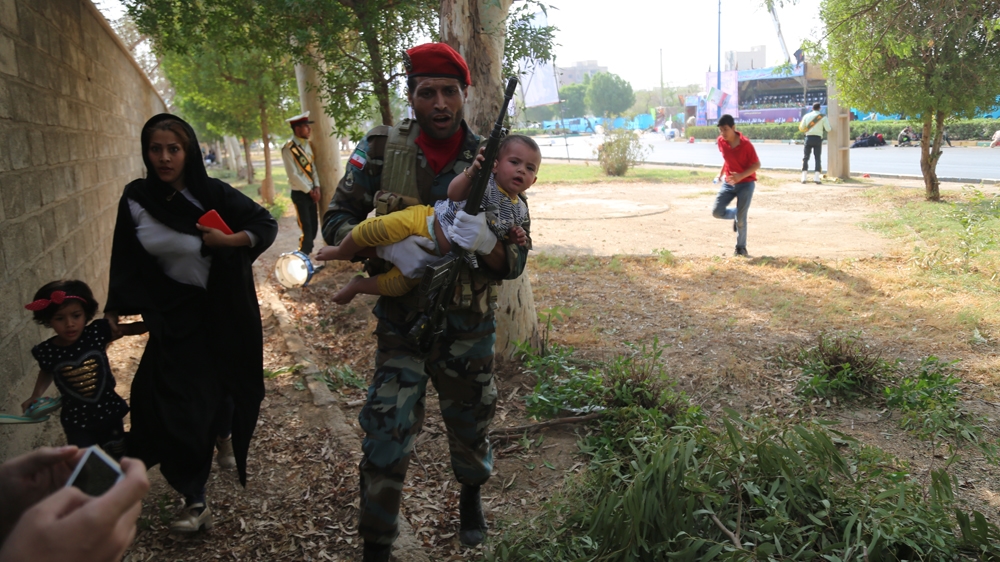 Dozens of people, including children, were killed in the attack on Saturday [Mehr News via AFP]