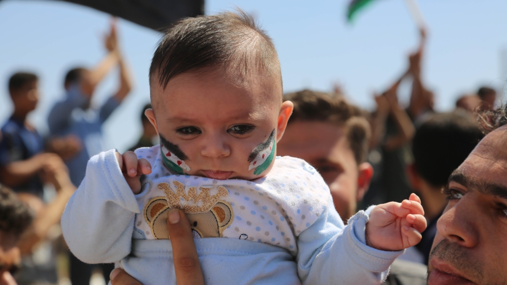 Residents of Maarat al-Nouman expelled fighters of HTS, previously affiliated with al-Qaeda, after it clashed with a local FSA faction [Mohammed al-Daher/Al Jazeera] 