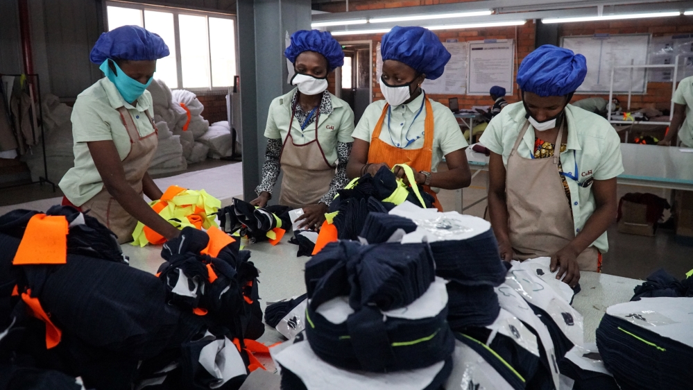 The Chinese-owned C&H factory has moved into producing garments for the local market [Azad Essa/Al Jazeera]