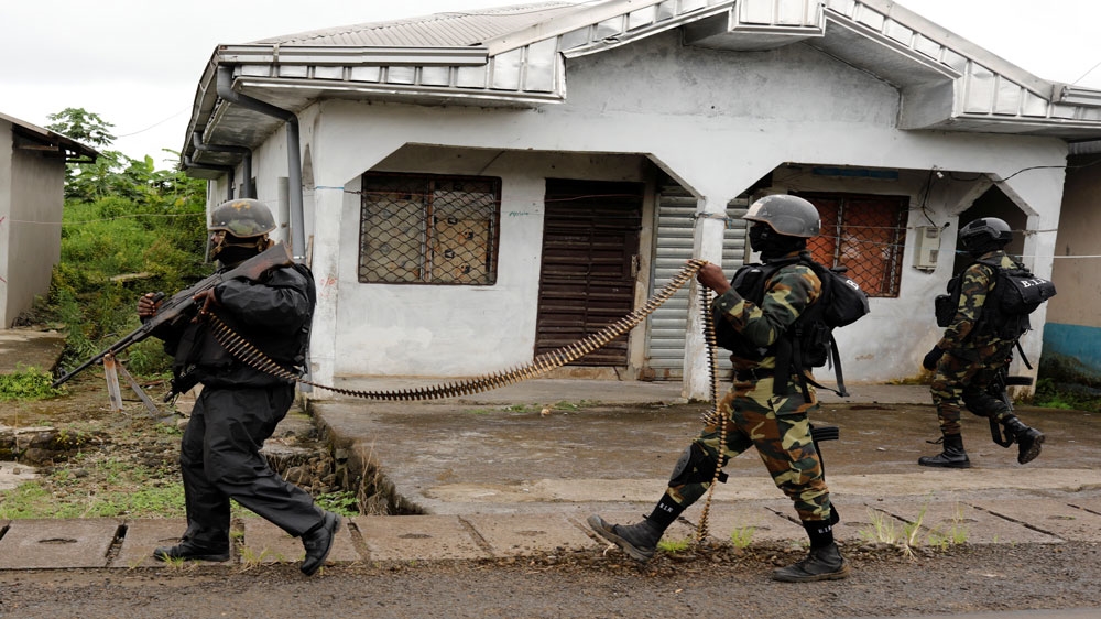 Soldiers have been deployed across the country after separatists threatened to disrupt voting [Zohra Bensemra/Reuters]