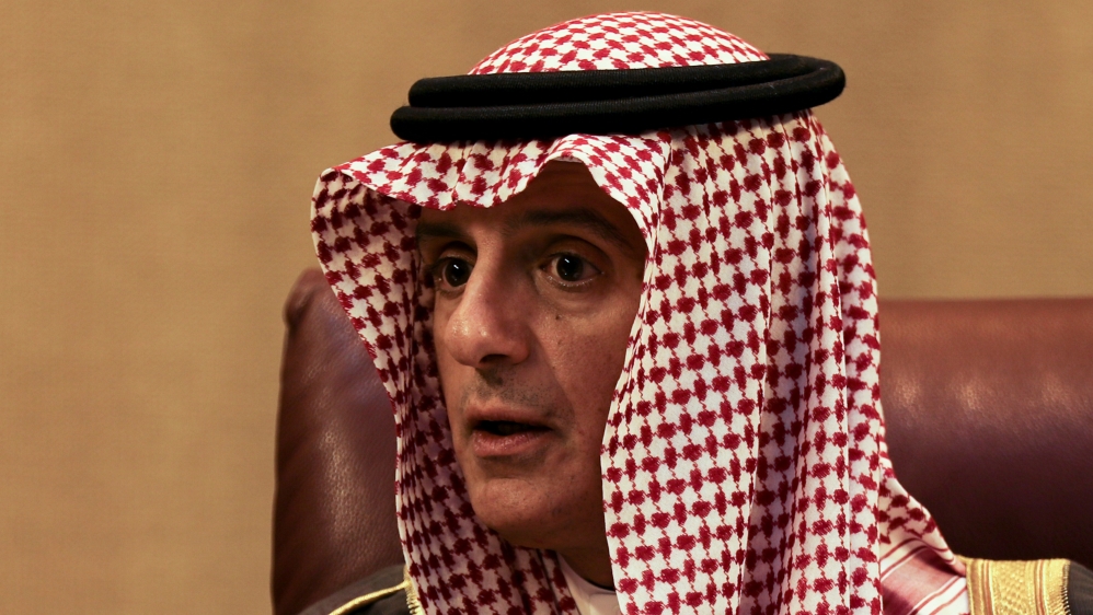 Saudi Arabia''s Foreign Minister Adel bin Ahmed Al-Jubeir attends the opening of Arab foreign ministers meeting in Cairo