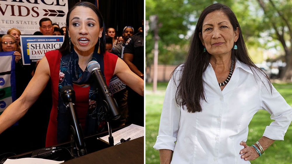 Deb Haaland and Sharice Davids [AP Photo] 