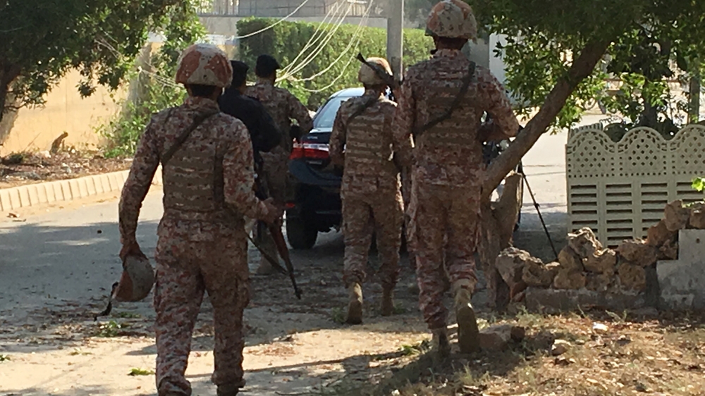 Three attackers armed with guns and grenades were reportedly involved in the fighting [Reuters]