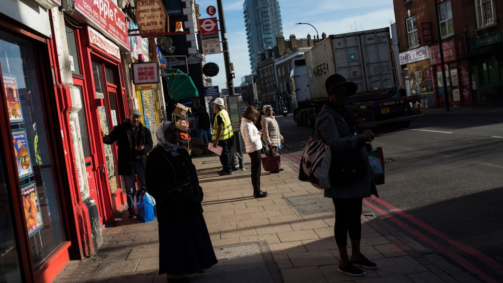 Three months before the National Front marched through Lewisham, it had staged a march in the predominantly black area of Wood Green. That had been a departure from the Asian areas it typically targeted and had helped to unite black and Asian Londoners in opposition to the far right [James Rippingale/Al Jazeera]