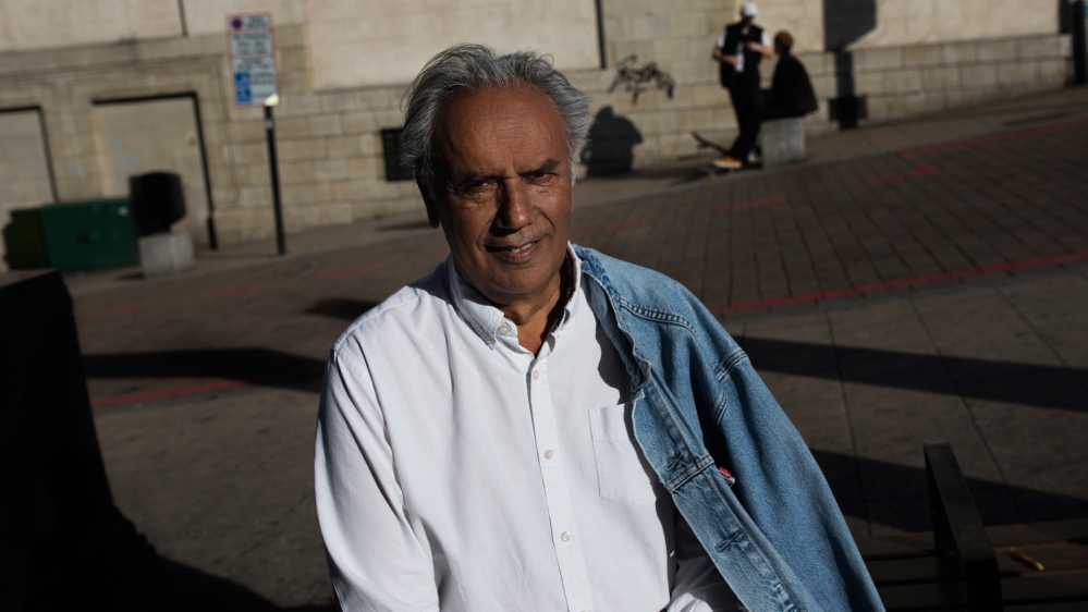 Seventy-one-year-old Balwinder Singh Rana arrived in the UK from India when he was 16 years old. He has been an anti-fascist his entire adult life [James Rippingale/Al Jazeera]