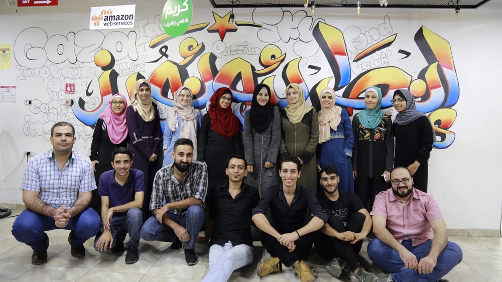 A group of young Palestinian coders