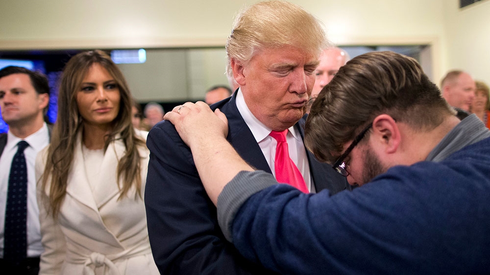While white evangelicals overwhelmingly backed Trump in the 2016 presidential elections [File: Jae C Hong/Al Jazeera]
