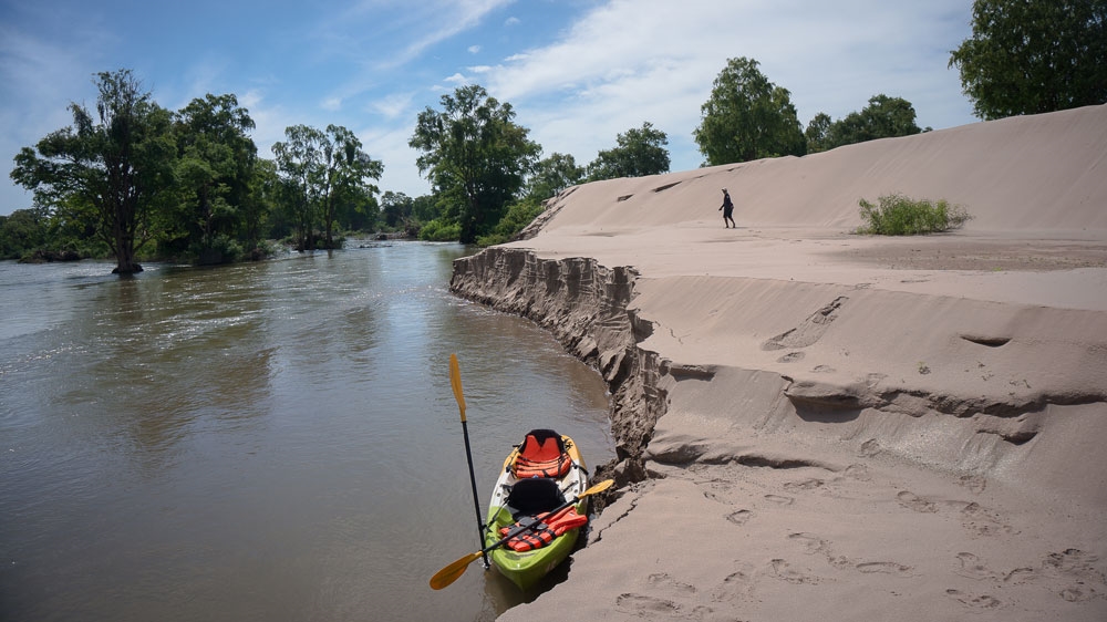
Noisy disturbances can disrupt the dolphins, so kayak tours now take visitors instead of loud boats [Nathan Thompson/Al Jazeera]
