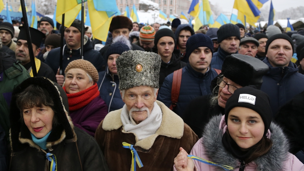 Ukraine church protest