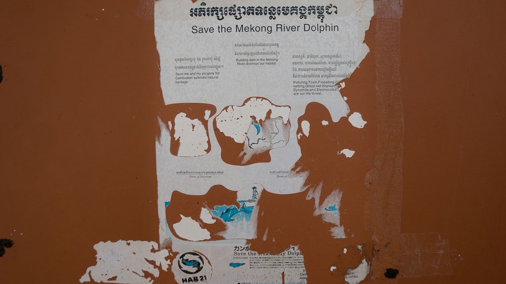 NGOs have been trying to raise awareness over the threats to the Irrawaddy dolphin [Nathan Thompson/Al Jazeera]