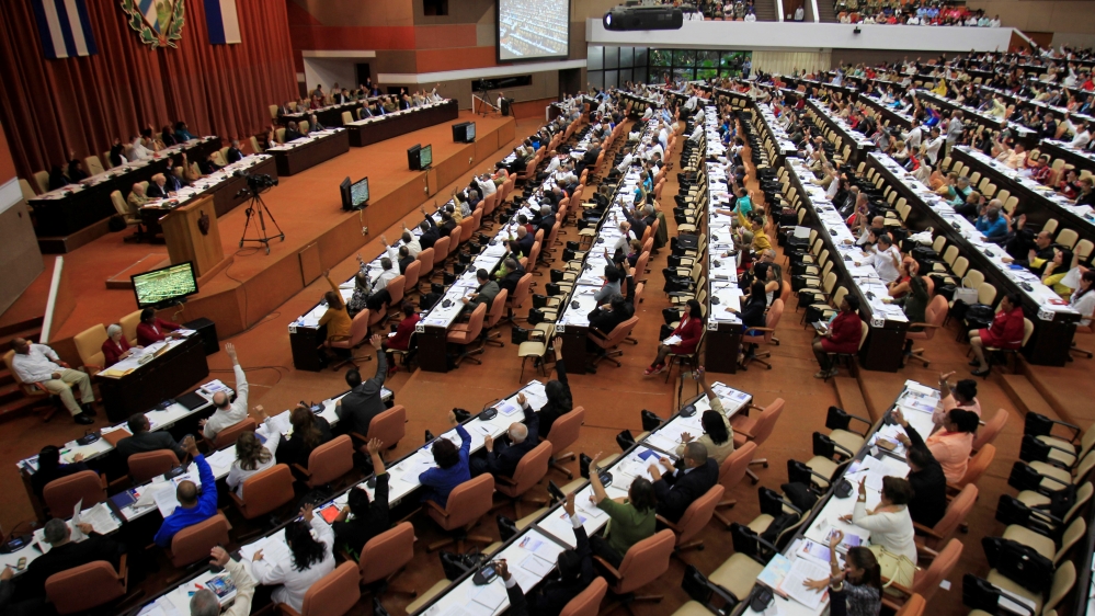 A general view of a session of the National Assembly in Havana