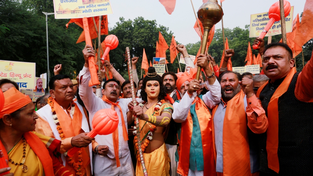 Ayodhya protest reuters