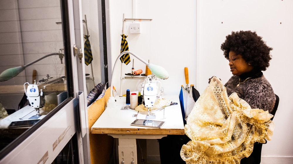 Beatrice is late paying her rent and says she is struggling to get by [Jose Sarmento Matos/Al Jazeera]