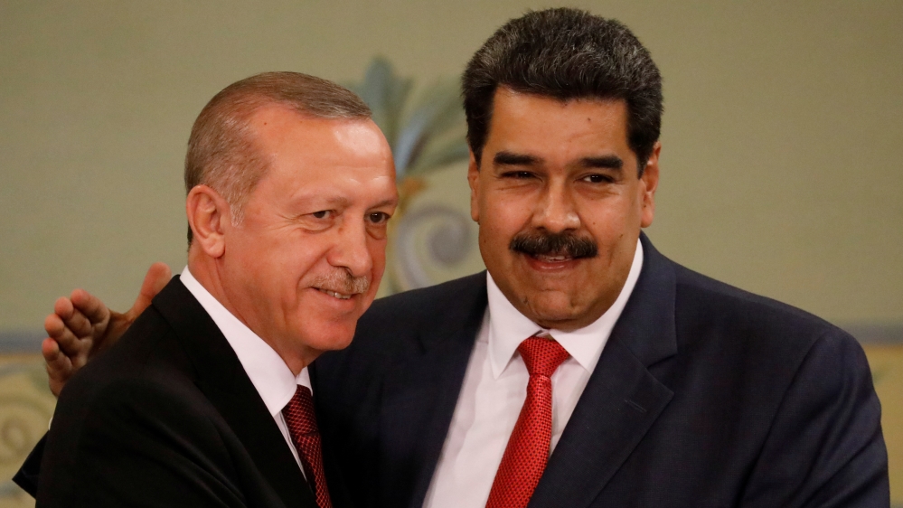 Turkish President Tayyip Erdogan and Venezuela''s President Nicolas Maduro attend a news conference in Caracas